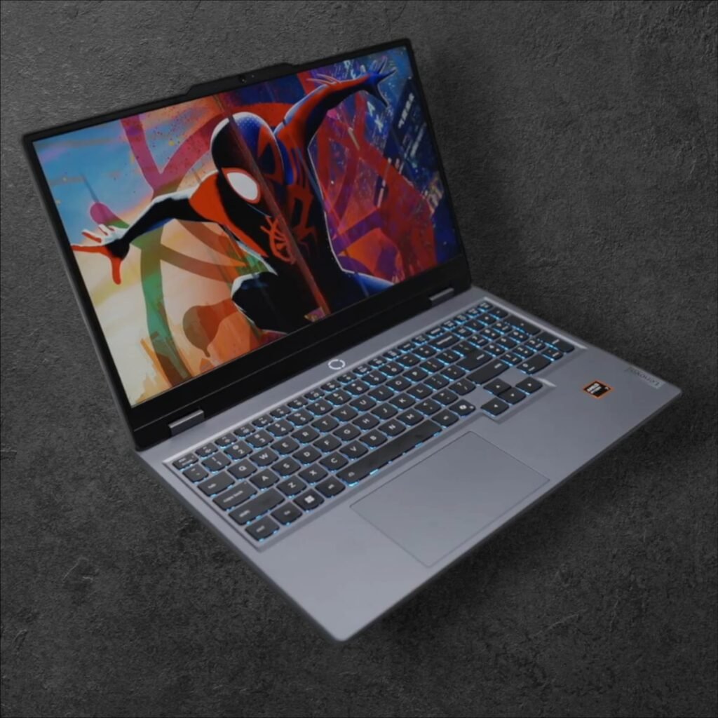 Lenovo LOQ 2025 gaming laptop front view with keyboard